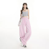 YC& Vintage High- Waist Loose Legs Drawn Rope Tight Waist-Hanging Scissors Trousers Women's Spring And Summer