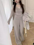 F Line Xu Research Diary 2025 Autumn And Winter New Hanging Neck Wool Bottoming Shirt Knitted Top Woman