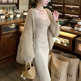 Rio Illsic Bi Hoarding Elegant Curved High-Waisted Knitted Half-Body Skirt Thin Solid-Colored Bag-Button Skirt Autumn