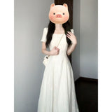 2026 Summer New French Collar Dress Female Beautiful Temperament Slim Slim Beautiful Waist