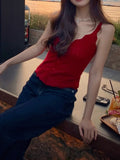 [Garden Bungalow] Spring Tour To The Hollow Hook Flower V-Neck Vest With Knitted Shirt Fashion Set