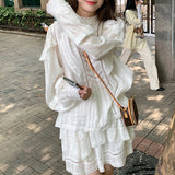 French Embroidered 100 Cotton Set Of Female Fairy Blouse Jed Flower Dress Court Style Two Sets