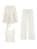 Weaving Cloud Warm Woven High Luxury Cashmere Rabbit Wool Wool Yarn Heavy Real-Eding Flowering Shirt Knitted Series Set