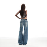 25 Autumn And Winter New Retro Water Wash Low-Rise Without Bullet-Skinny Leg Pants Woman