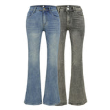 Vintage Micro-Tight Jeans Women Low-Rise Straight Slacks Retro-Buff Trousers New