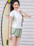 Wow New Split Sports Swimsuit Female Student Shading Belly Swimsuit Hot Spring Holiday Swimsuit Bolisi 2523