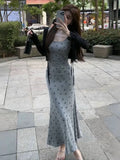 French Pure-Fant Wind-Style Bow Bow Sling Dress Sun-Screen T-Shirt Suit Women's Summer Popular Beautiful Suit This Year
