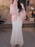 Sweetheart Bud Gentle Lace Sling Vest Women Autumn And Winter Judhua Fishtail Half Skirt