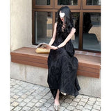 French Design With A Sense Of Luxury Sleeveless Vest Dress Women's New Loose-Fitting High-End Long Dress In Summer