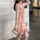 Sponge Ice Sunscreen Group Summer Just Need Thin Sky Silk Slings + Cardigans Two Sets