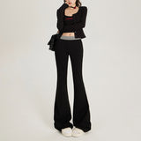YC& Vintage Spice Girls Slim Skinny Fashion Stretch Stretch Horns And Horns Longer Autumn/Winter Casual Pants