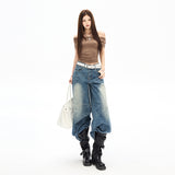 Wash Old Blue Jeans Spring And Summer New Long Legs Straight Trousers & Lengthy Jeans Thin Woman
