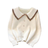 Autumn And Winter Sweater Sweet Doll-Collar Sweater Cardigan Women 2025 Hit The New Net Red Knitted Jacket Tide