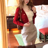 Proportional Reconstruction Ultra-High-Waist Three-Color Body Dress Golden Ratio Bag-Bag Hip Skirt Commuter Woman