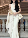 Lazy Shawl Dress With Shawl Dress In Autumn Design Of Fishtail Cheongsam Knitted Dress