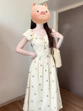 French Rag Bubble Sleeve Dress Women's Summer 2025 New Niche Temperament Beautiful Dress