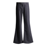 [BSF.Cn] Vintage Natural Straight-Back Low-Waisted Suit Bloggers Set Casual Pants Regular & Length