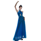 2025 French Goddess Exquisite Sexy Flowing High-End Temperament Seaside Holiday Wind Hanging Neck Dress