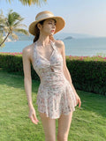 2025 Swim Lady Swimsuit Sexy Hanging Neck Sling In Thin Swimsuit Wave