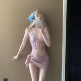 Yan 2026 New Swimsuit In Wind Bikini Three-Piece Pure-Wane Hot Spring Korean Advanced Bath