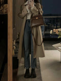 Windy Women 2026 Spring And Autumn New Korean Small In The Long Coat Temperament British Style High-End Coat