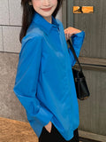 [Urban Architect] Korean White Shirt Woman Commuting Workplace Wearing Loose Temperament Top