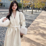 Autumn And Winter New Temperament Of This Coat In The Long Design Sense Of Fashion Loose Small Fragrant Hair Coat Women's Clothing