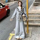 Autumn/Winter 2025 New Solid-Colored Jacket Suit With Long-Sleeved Loose Design Folded Shawl With Casual Trousers Fashion