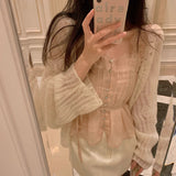 You Word Of Mouth Yarn Soft Hollow Flowers Hand Hooks Horse Hairy Cardigan Lazy Outside On The Top Lady