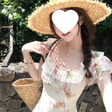 Flender Flora/French Romantic Floral Dress In Summer Unique Beautiful Croaf