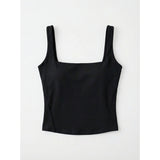 Summer Hottie Wind Sexy Shading Lactose Pure Color Sling Vest Female Slim Beauty Back Brat Bottom Top