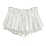 Ballet Style Leaves With Low Waist Half-Dress Summer Hottie Sexy Umbilong Twitching Rope Tight Waist A Short Skirt Girl