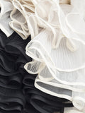 2026 Spring And Summer New Women's Irregular Folding Loose Leisure Light Fluffy Cake Dress Half-Body Dress