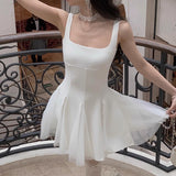 White Suspension Dress Woman's New Net Canopy Fairy Advanced Sense Certificate Long Dress Thin Dress