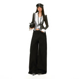 25Th Ootd!| Autumn Vertical Tube This Sub-Side Adjustable High-End Wide Leg Thin Casual Pants