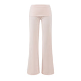 Spice Girls Jersey Knitted Loose-Fitting Trousers Autumn New Casual Straight Trousers Wide-Legged Trousers Women