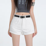 White Spice Girls Cowboy Shorts Women's Summer 2026 New Explosion High Waist Slim A-Plumped Buses Hot Pants