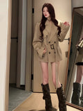 French Karat Coat Small Children Fashion Choice 2025 Early Autumn New Waist Temperament Coat