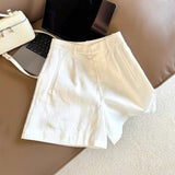Explosion ~ Thin Small A Version Of High-End Sense Linen Suit Wide-Legged Shorts Women Thin