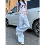 Fashion Age Reduction | Classic Multi-Colored | Trousers | Length | Loose Straight Broad-Legged Jeans