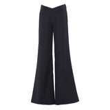 2026 Autumn New Niche Design V-Type High-End Horn Pants Interview Commuting Thin Trousers