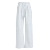 Relaxing Waist Casual Draw Rope Hanging Wide Leg Pants Sports Autumn And Winter Straight Trousers