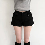 South Korea Dongdaemun 2026 Spring And Summer New Design Rivet Bag Cover Including Casual Jeans Thin Shorts Woman