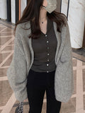 60 Extremely Fine Wool Knit Polo Shirt ~ Slim Long Sleeve Top Simple Thin Cardigan Girl Autumn
