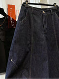 2026 Super Fire Pants Korean Special To The Version Of The Giant Good-Looking Scissive Jeans Spring And Summer Seven Trousers