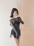 Wow New Swimsuit Women's Split Hoodie Three Sets Fresh Wind Cover Thin Holiday Hot Springs Bolisi 2588