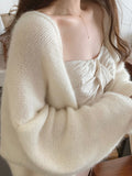 Mianyun Cardigan ~ Female New Mahai Hair Languid Feeling Loose Long-Sleeved Knitting Top Soft Commute