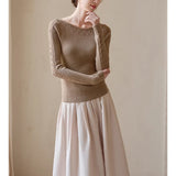 German Yangzi Yarn Spinning All Wool One-Word Crochet Crochet Blouse