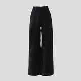 Vintage Loose Broad Leg Pants Summer Thin Suit Sleek Pants With Thin Casual Trousers Women & Trousers Fashion