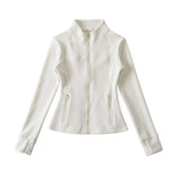 Lulu Thickened Stormcoat Inside The Gallbladder Velvet Coat Female Yoga Coat Blouse Body Waist Movement Plus Velvet New